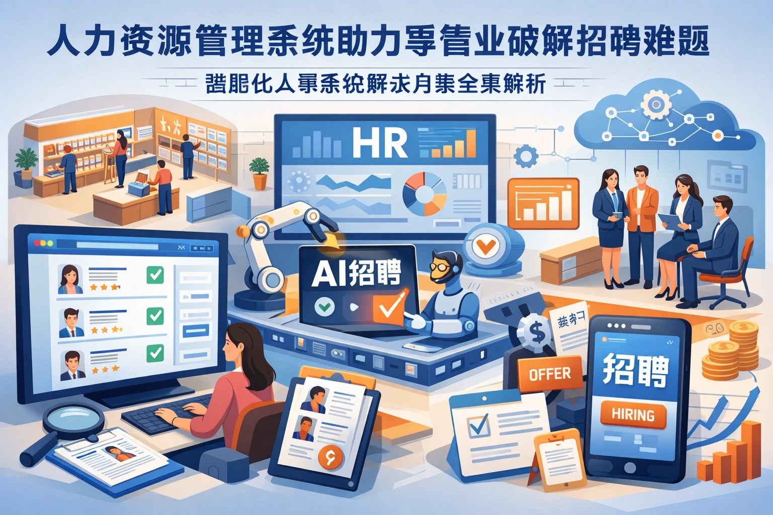 人力资源管理系统助力零售业破解招聘难题：智能化人事系统解决方案全景解析