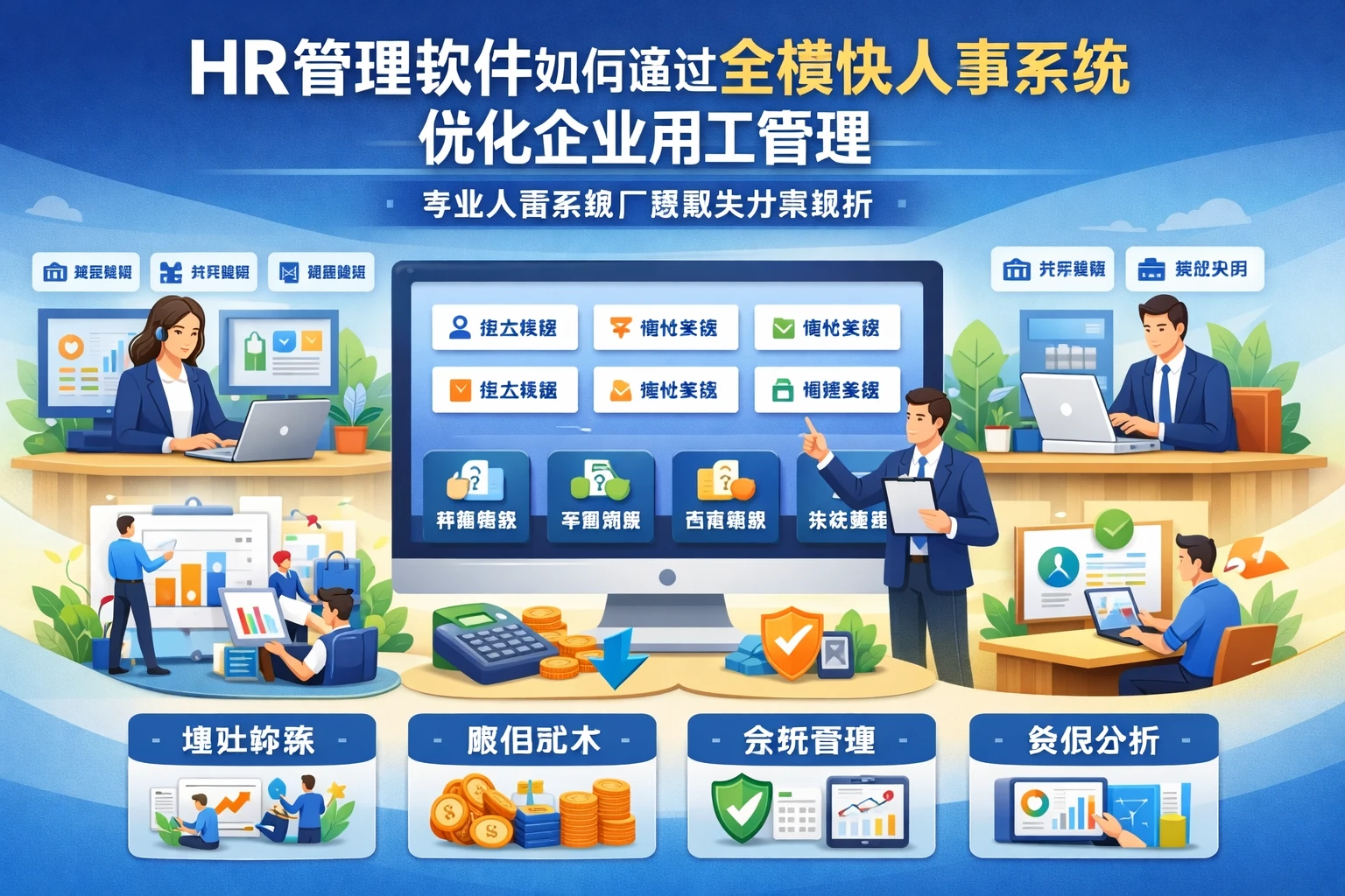 HR管理软件如何通过全模块人事系统优化企业用工管理 - 专业人事系统厂商解决方案解析