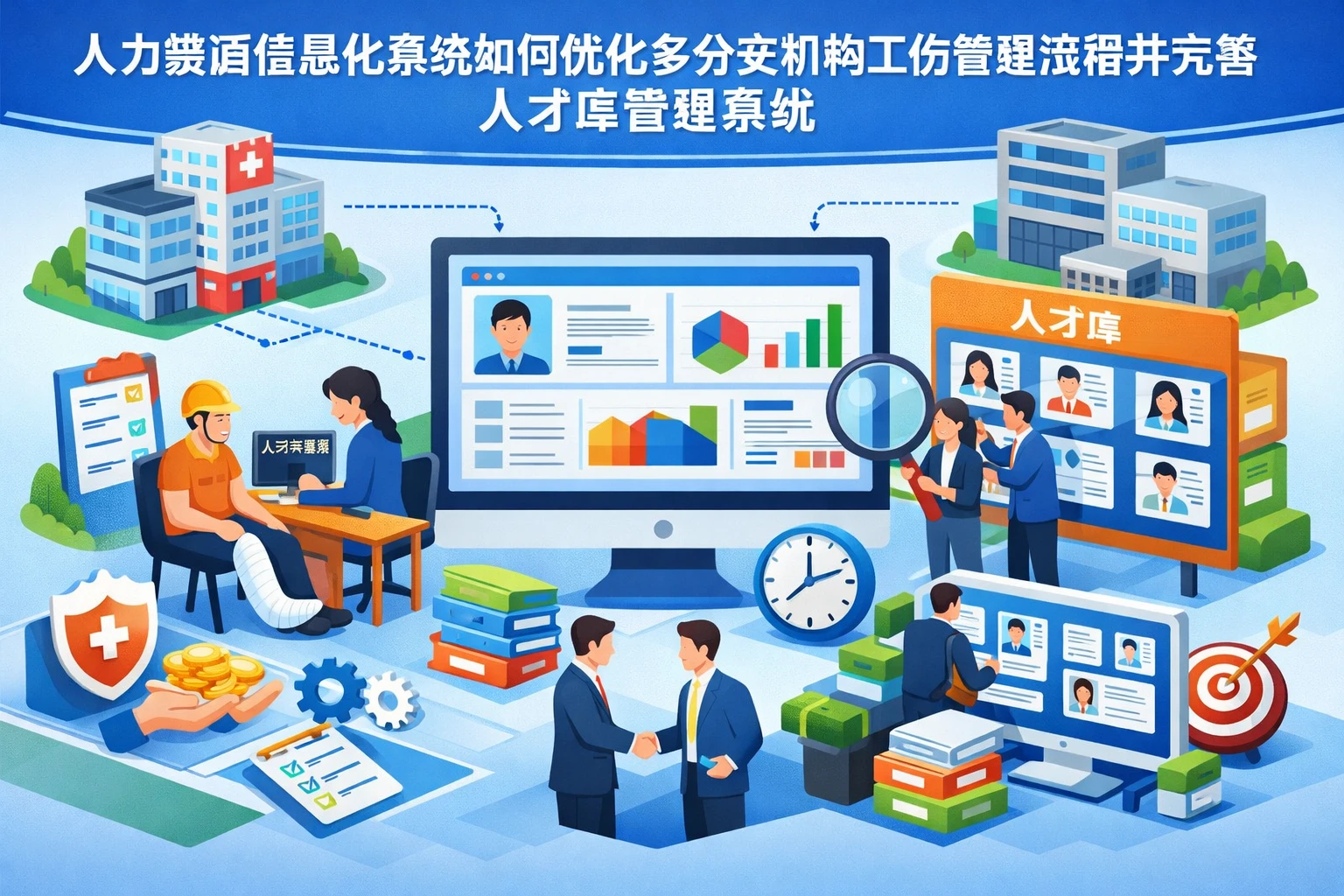 人力资源信息化系统如何优化多分支机构工伤管理流程并完善人才库管理系统