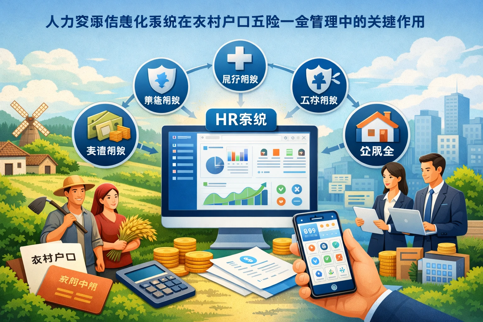 人力资源信息化系统在农村户口五险一金管理中的关键作用