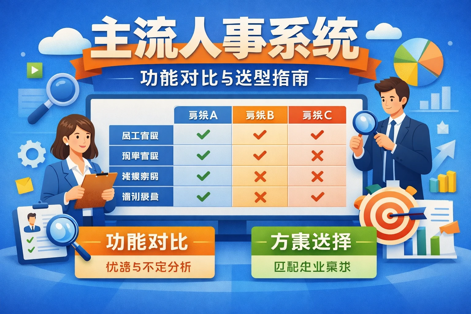 主流人事系统功能对比与选型指南
