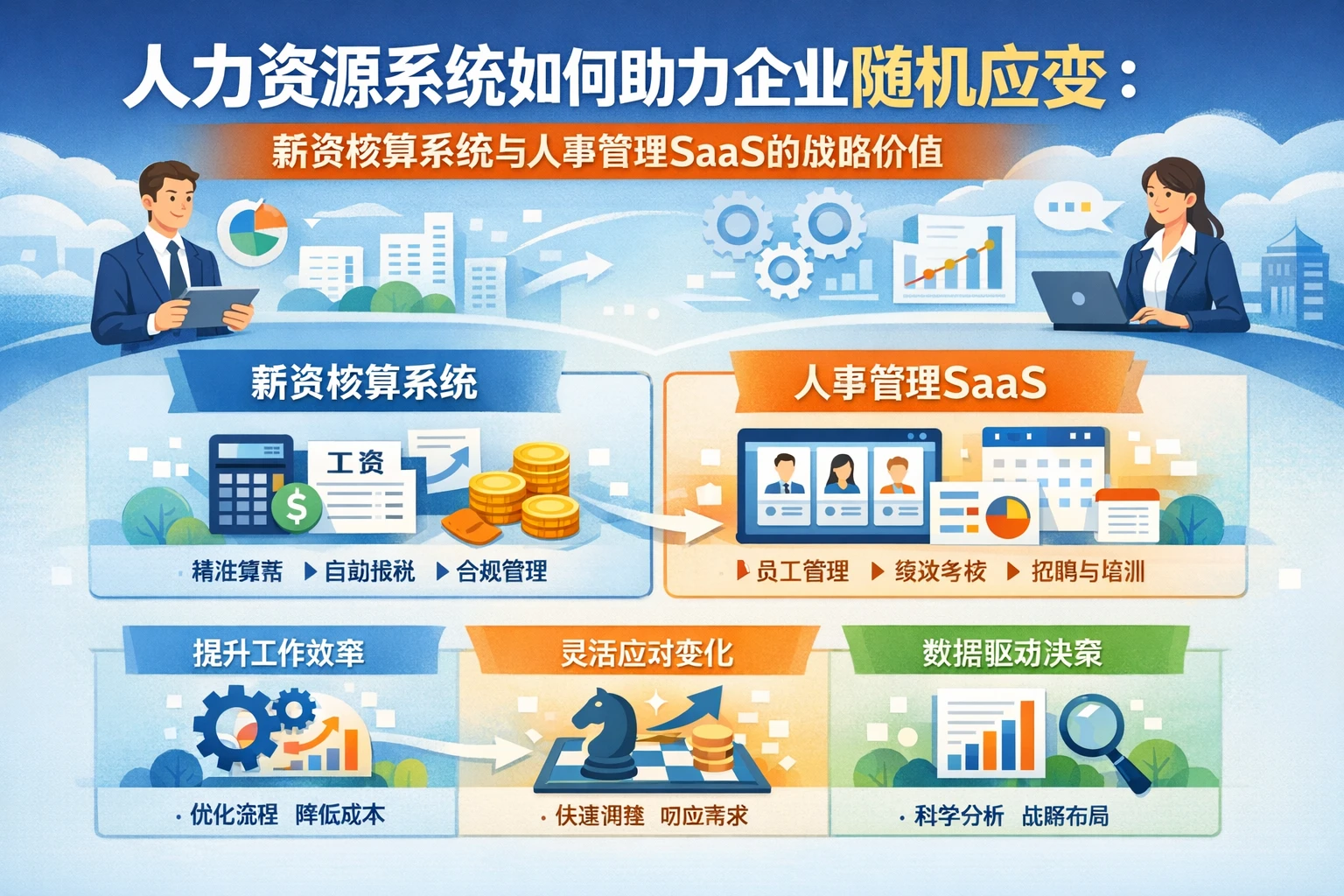 人力资源系统如何助力企业随机应变:薪资核算系统与人事管理SaaS的战略价值