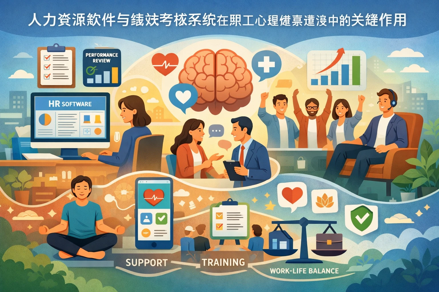 人力资源软件与绩效考核系统在职工心理健康建设中的关键作用