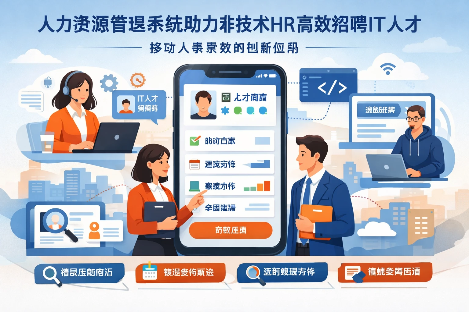 人力资源管理系统助力非技术HR高效招聘IT人才：移动人事系统的创新应用