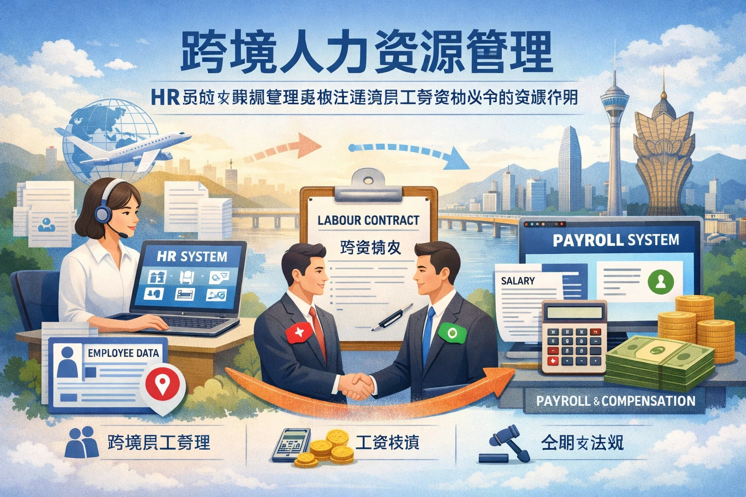 跨境人力资源管理：HR系统与薪酬管理系统在港澳员工劳务协议中的关键作用