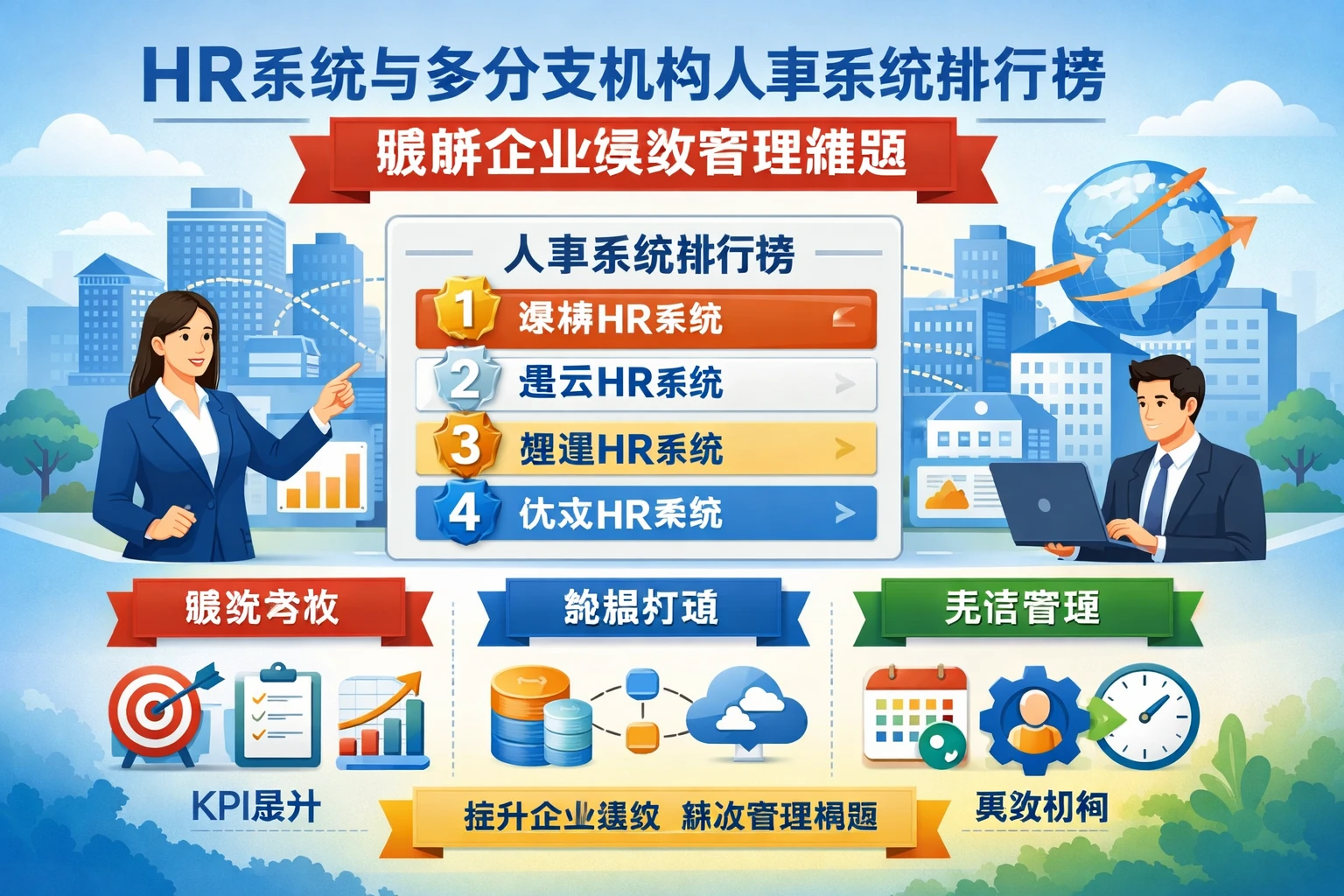 HR系统与多分支机构人事系统排行榜：破解企业绩效管理难题