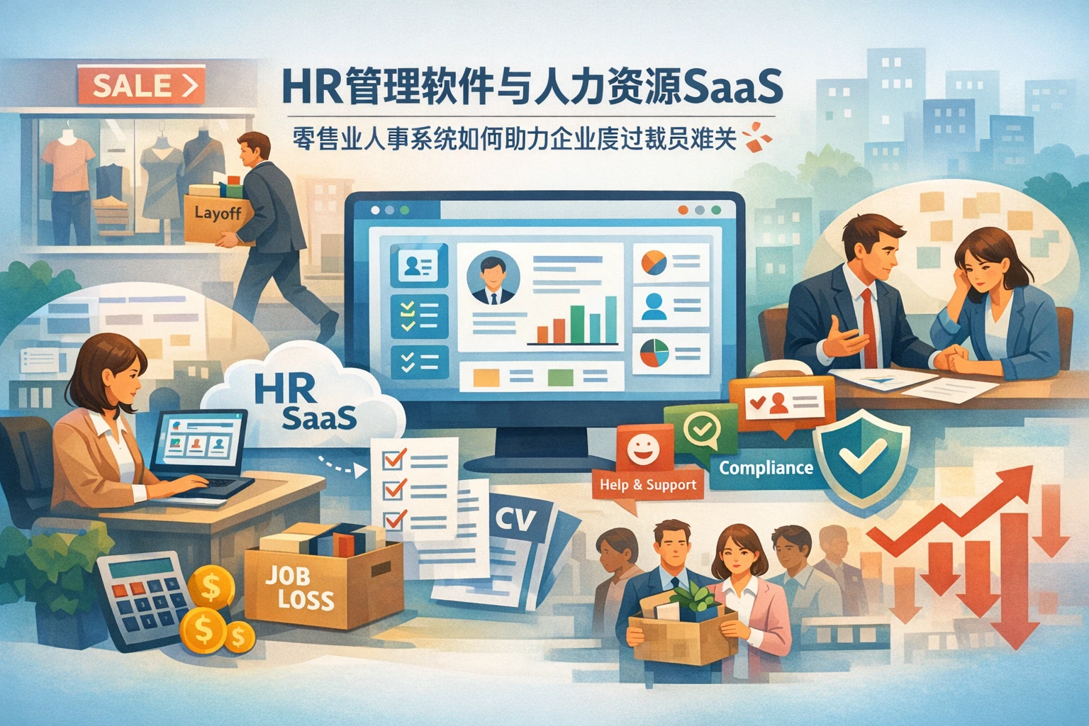 HR管理软件与人力资源SaaS：零售业人事系统如何助力企业度过裁员难关