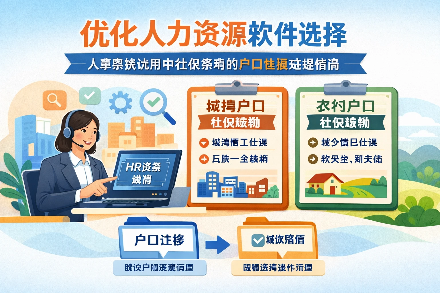 优化人力资源软件选择：人事系统试用中社保缴纳的户口性质处理指南