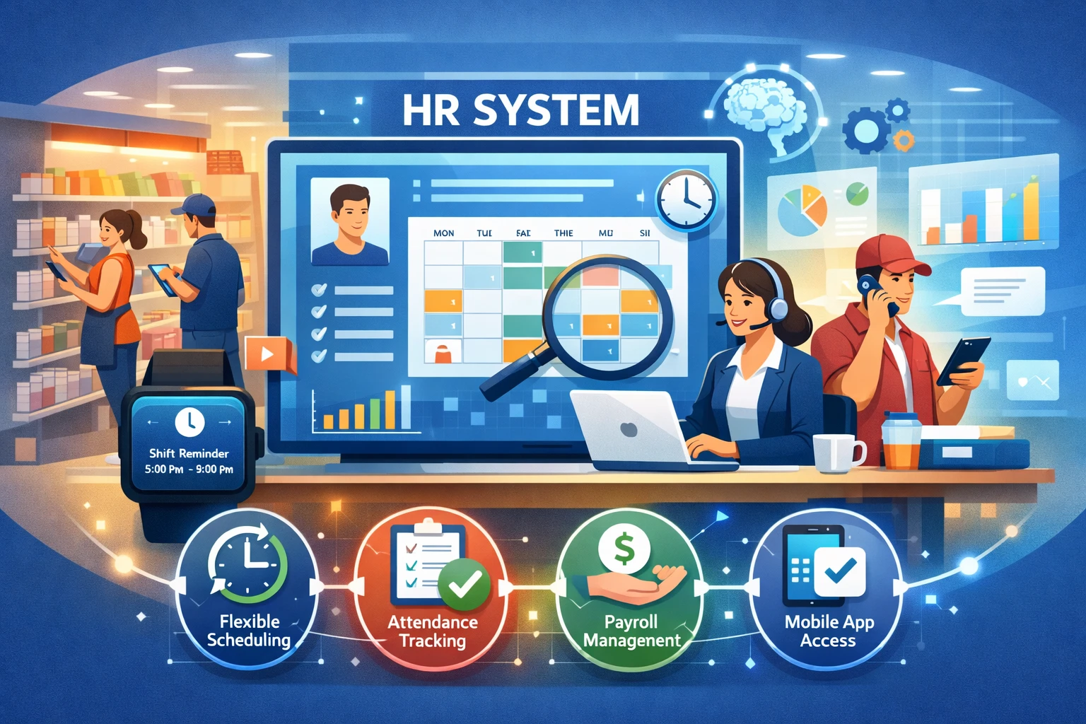 智能人事系统在零售业不定时工时管理中的创新应用