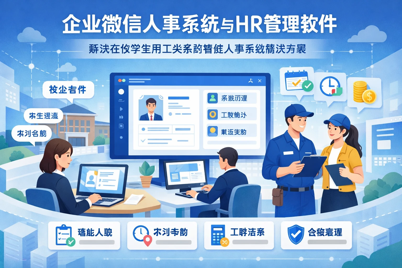 企业微信人事系统与HR管理软件：解决在校学生用工关系的智能人事系统解决方案