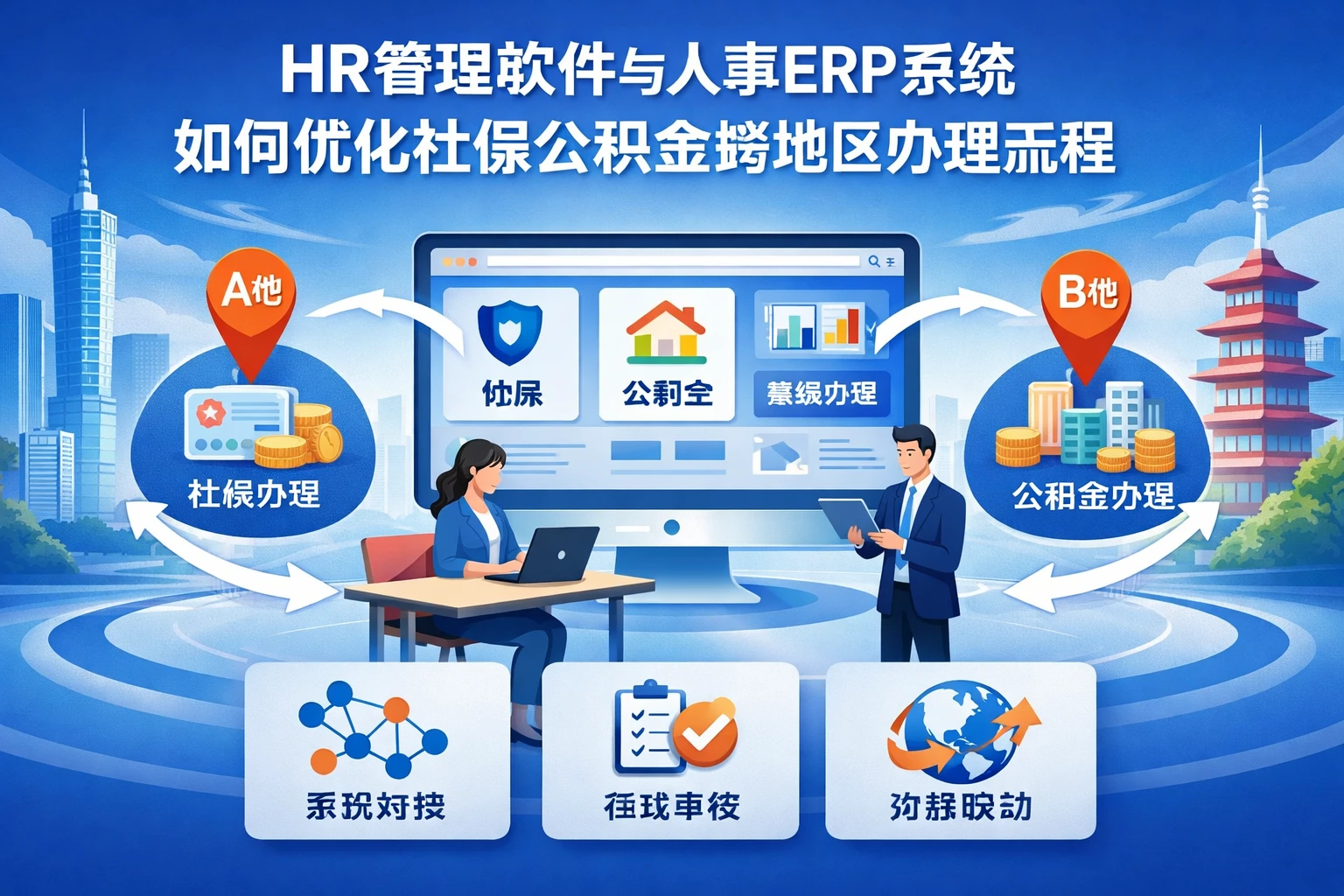 HR管理软件与人事ERP系统如何优化社保公积金跨地区办理流程