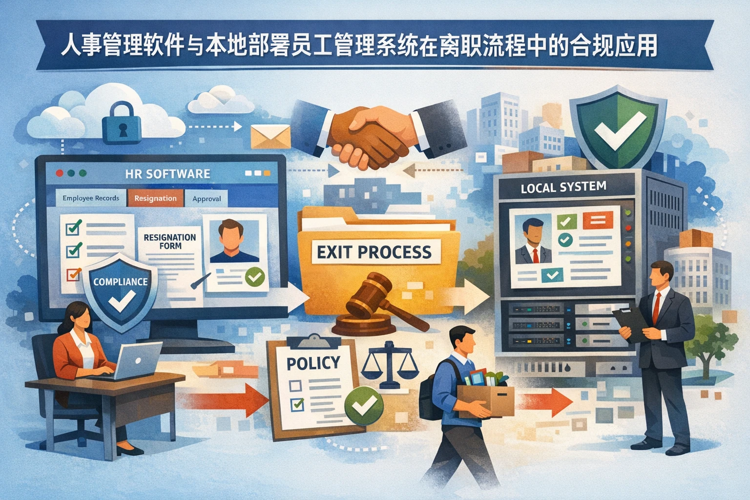 人事管理软件与本地部署员工管理系统在离职流程中的合规应用
