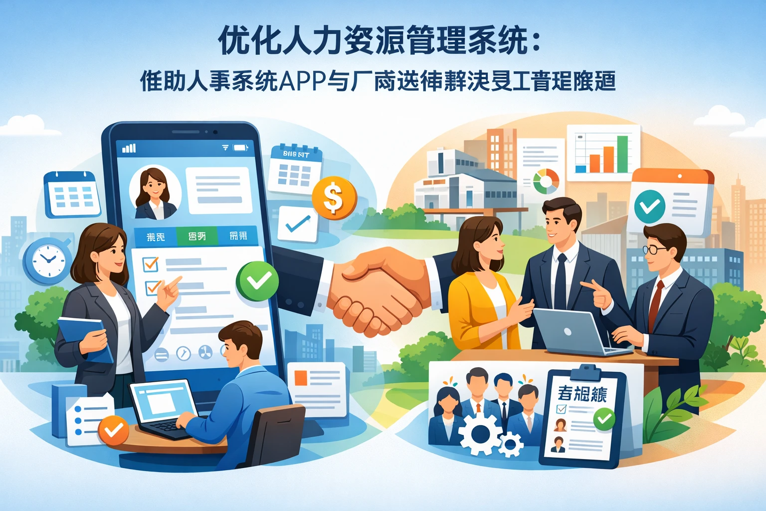 优化人力资源管理系统：借助人事系统APP与厂商选择解决员工管理难题