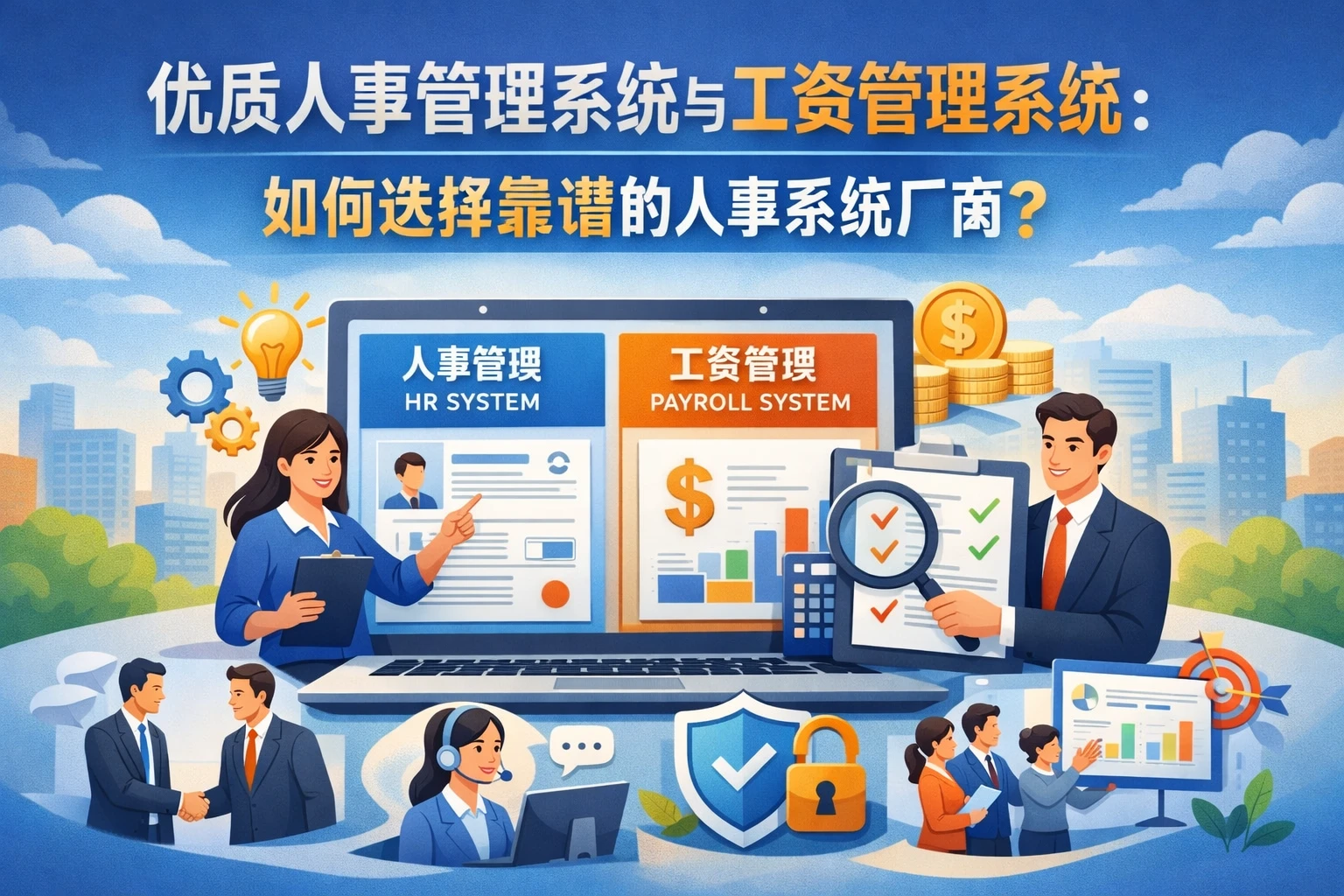 优质人事管理系统与工资管理系统：如何选择靠谱的人事系统厂商