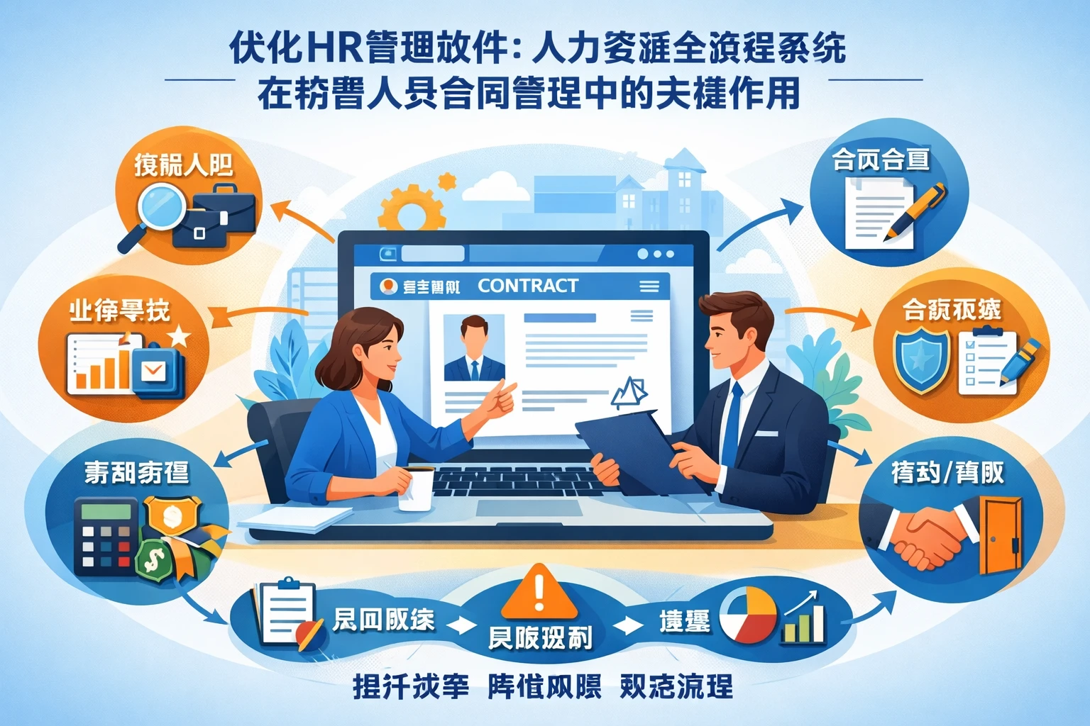 优化HR管理软件：人力资源全流程系统在销售人员合同管理中的关键作用