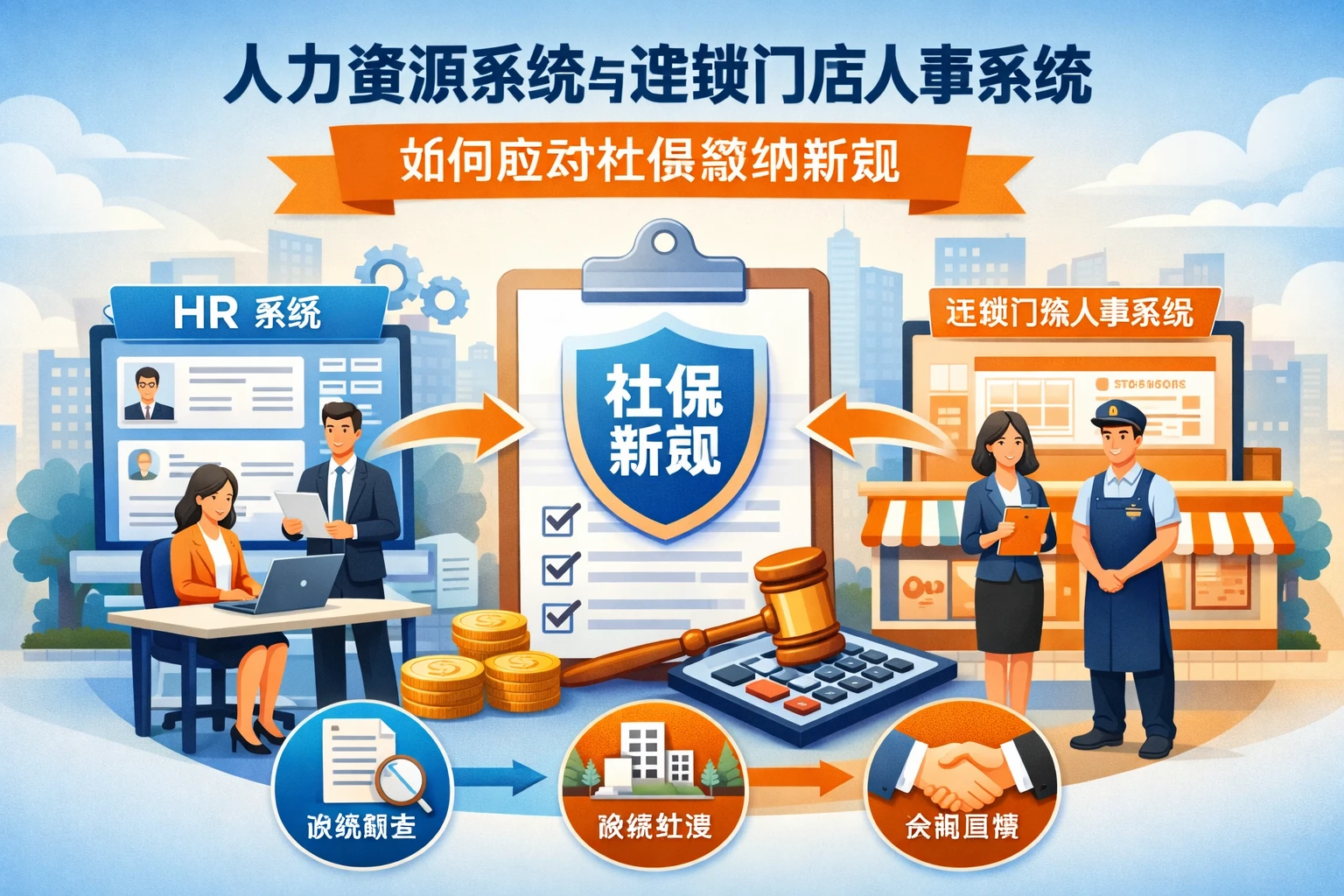 人力资源系统与连锁门店人事系统如何应对社保缴纳新规