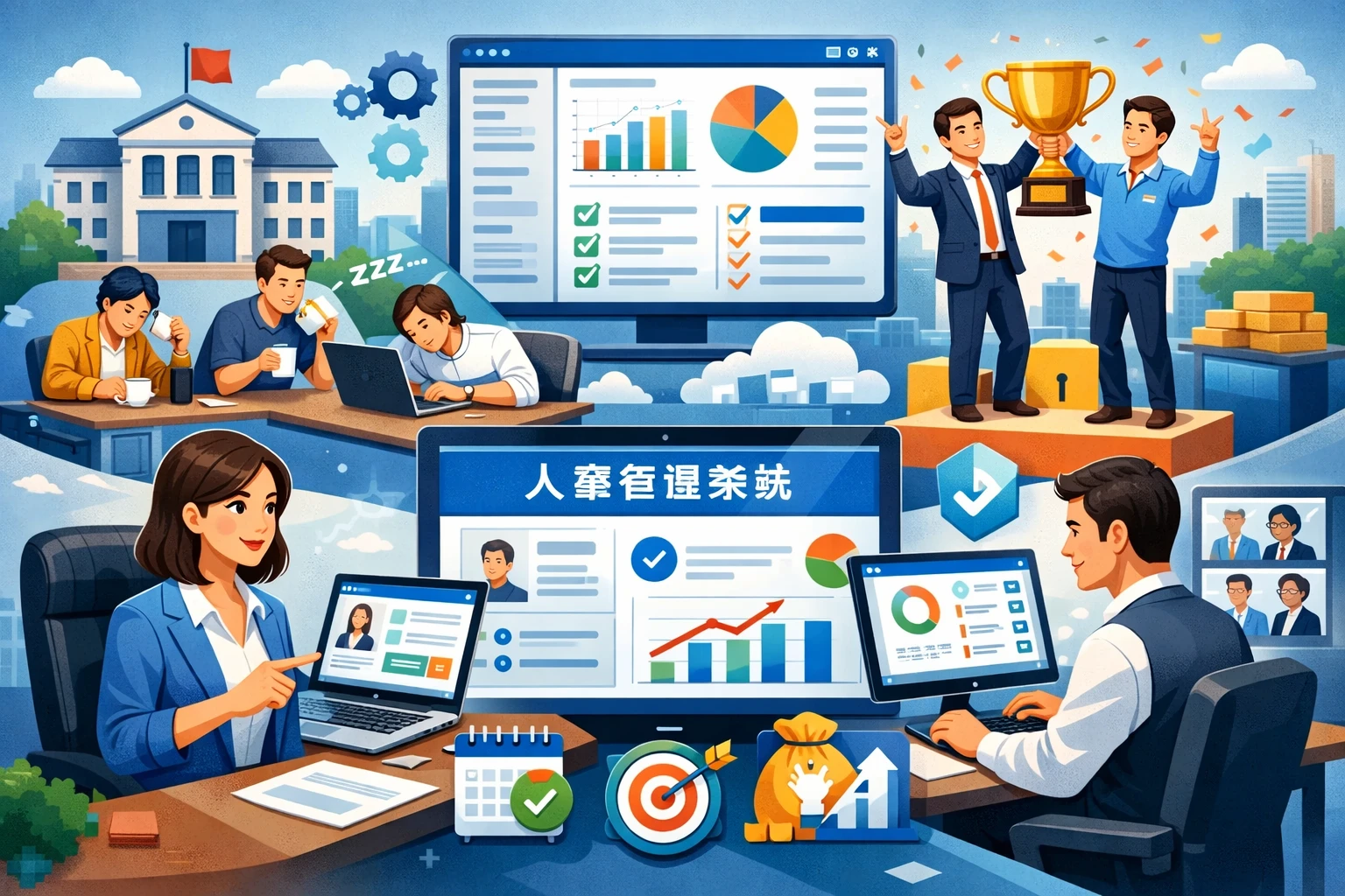 现代化人事管理软件与在线人事系统：解决事业单位管理散漫与激励缺失的全面方案