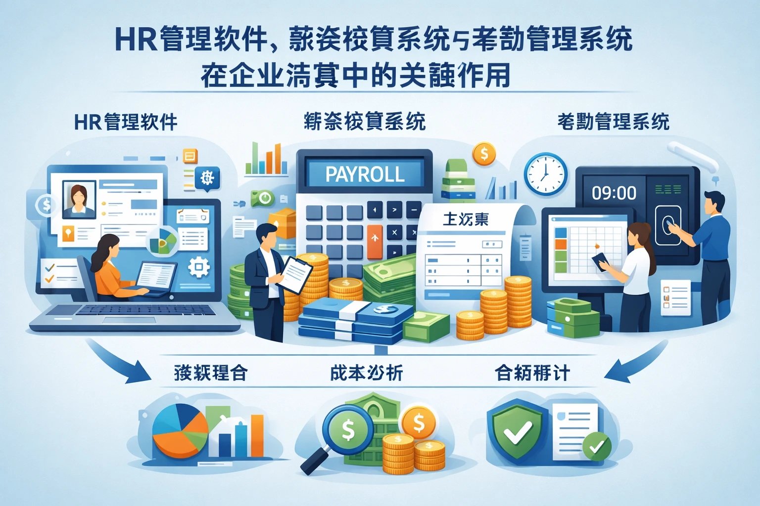 HR管理软件、薪资核算系统与考勤管理系统在企业清算中的关键作用