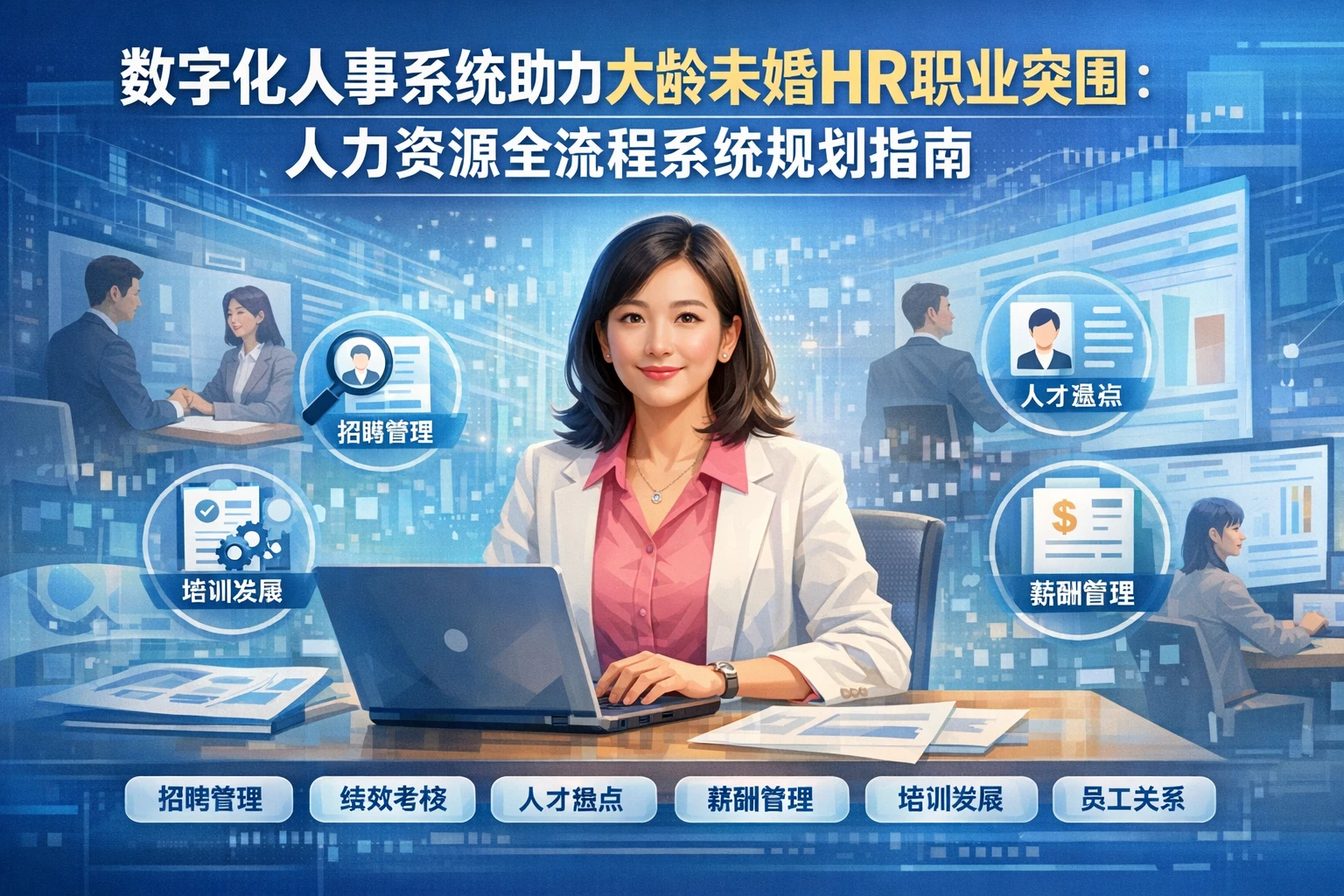 数字化人事系统助力大龄未婚HR职业突围：人力资源全流程系统规划指南