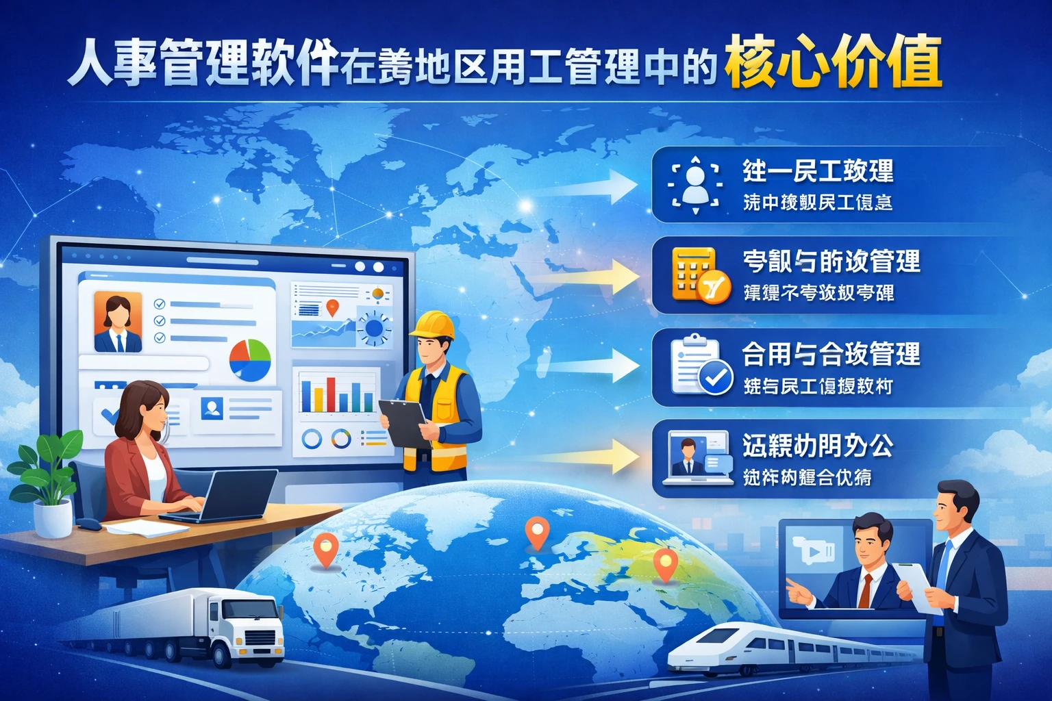 人事管理软件在跨地区用工管理中的核心价值