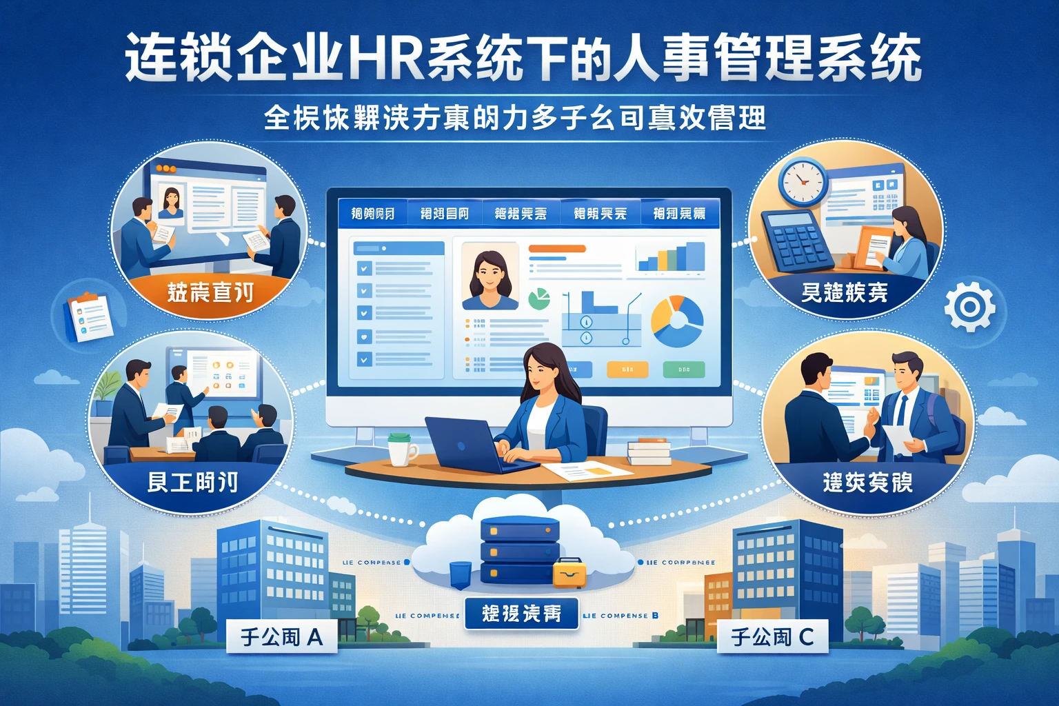 连锁企业HR系统下的人事管理系统:全模块解决方案助力多子公司高效管理