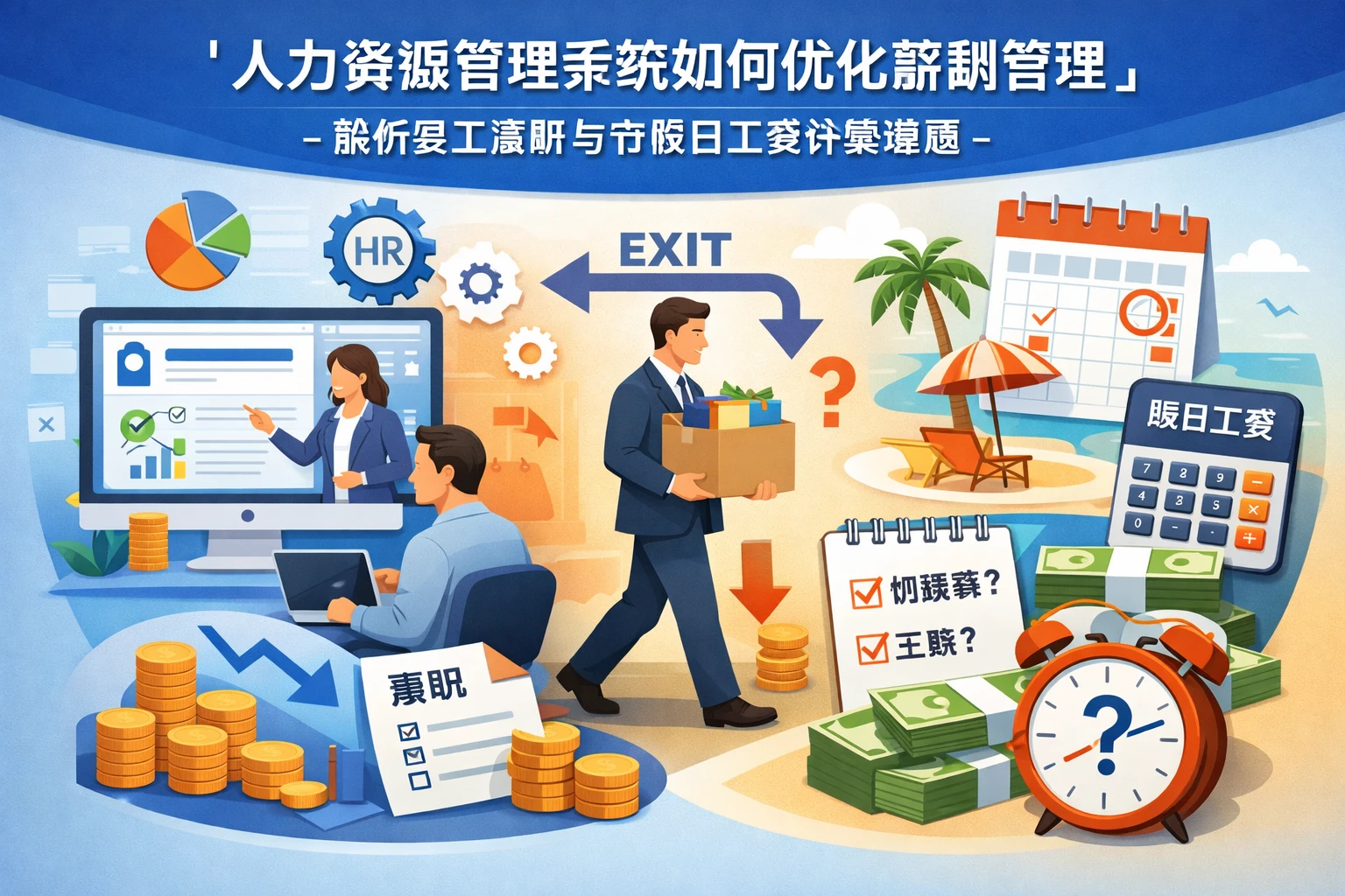 人力资源管理系统如何优化薪酬管理：解析员工离职与节假日工资计算难题