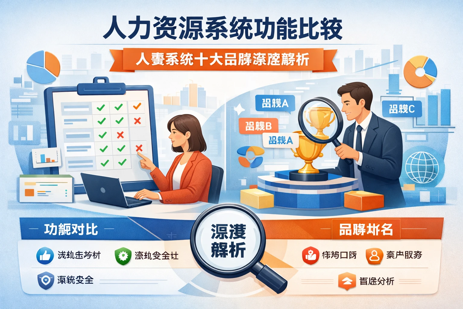 人力资源系统功能比较与人事系统十大品牌深度解析