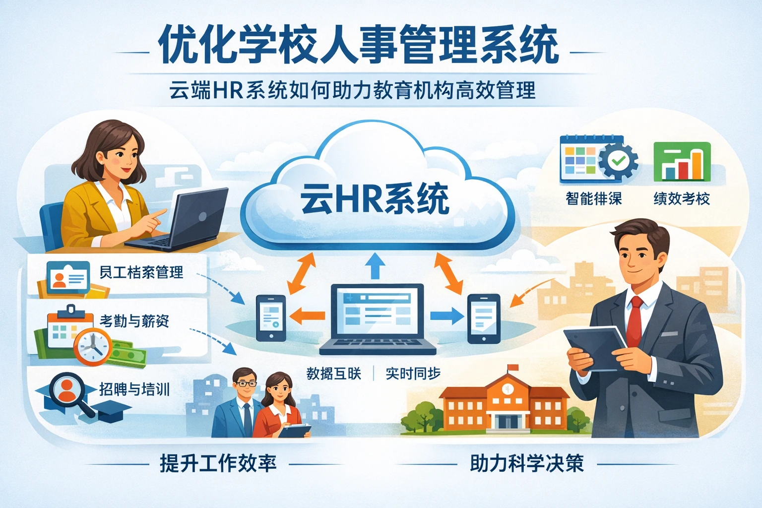 优化学校人事管理系统:云端HR系统如何助力教育机构高效管理