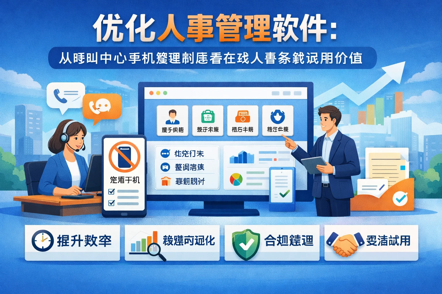 优化人事管理软件:从呼叫中心手机管理制度看在线人事系统试用价值