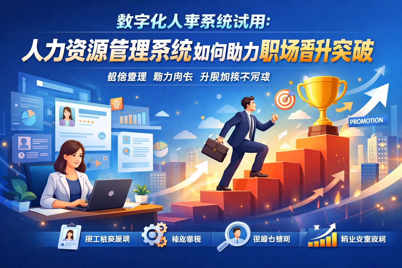 数字化人事系统试用：人力资源管理系统如何助力职场晋升突破