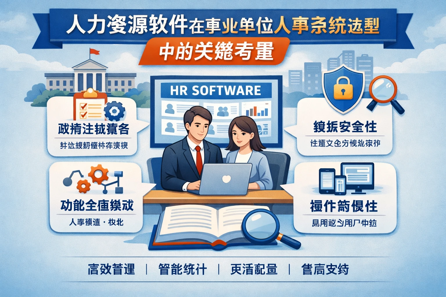 人力资源软件在事业单位人事系统选型中的关键考量