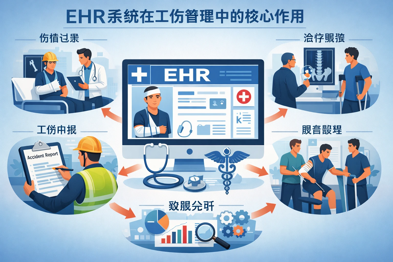 EHR系统在工伤管理中的核心作用
