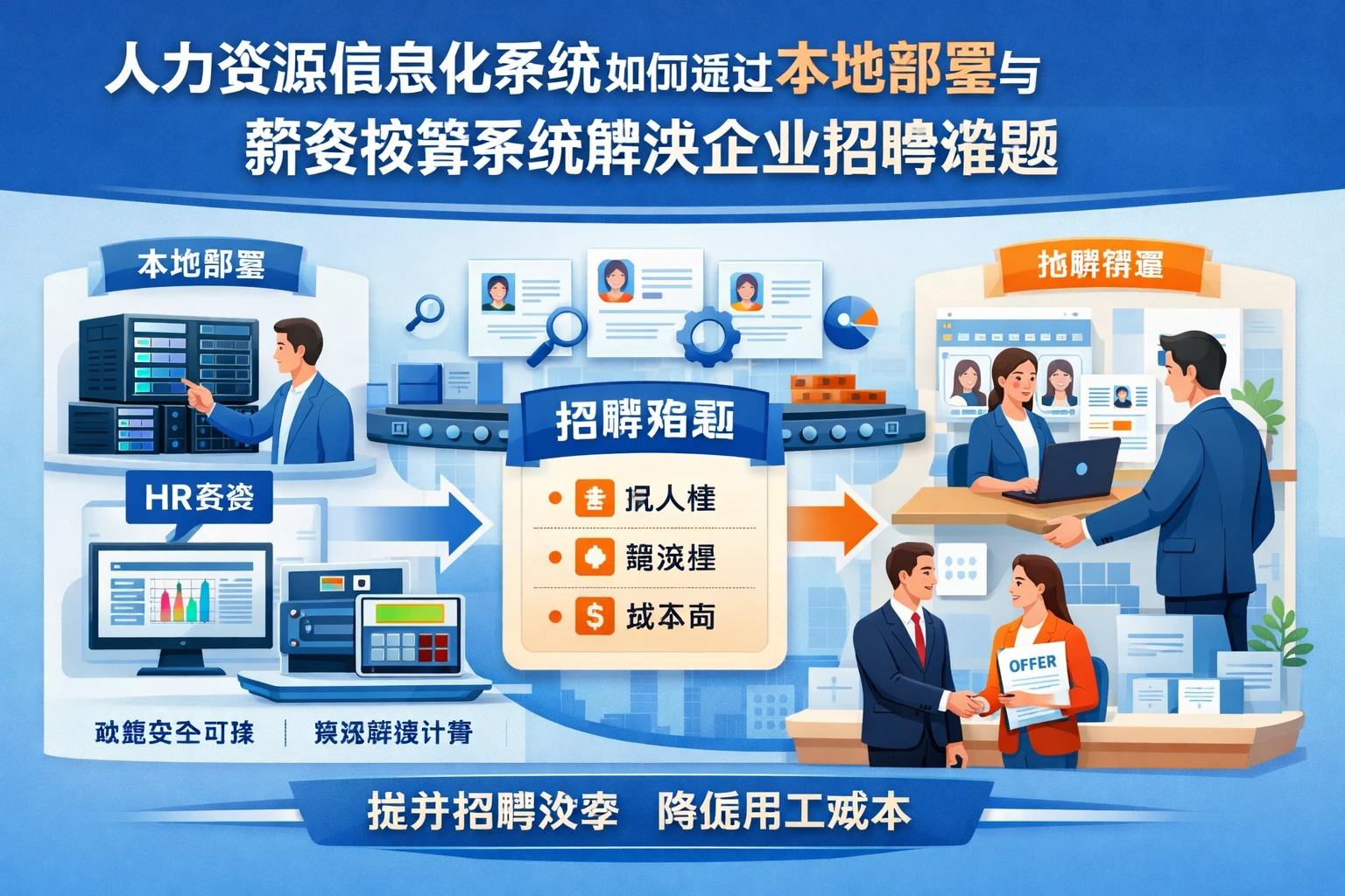 人力资源信息化系统如何通过本地部署与薪资核算系统解决企业招聘难题