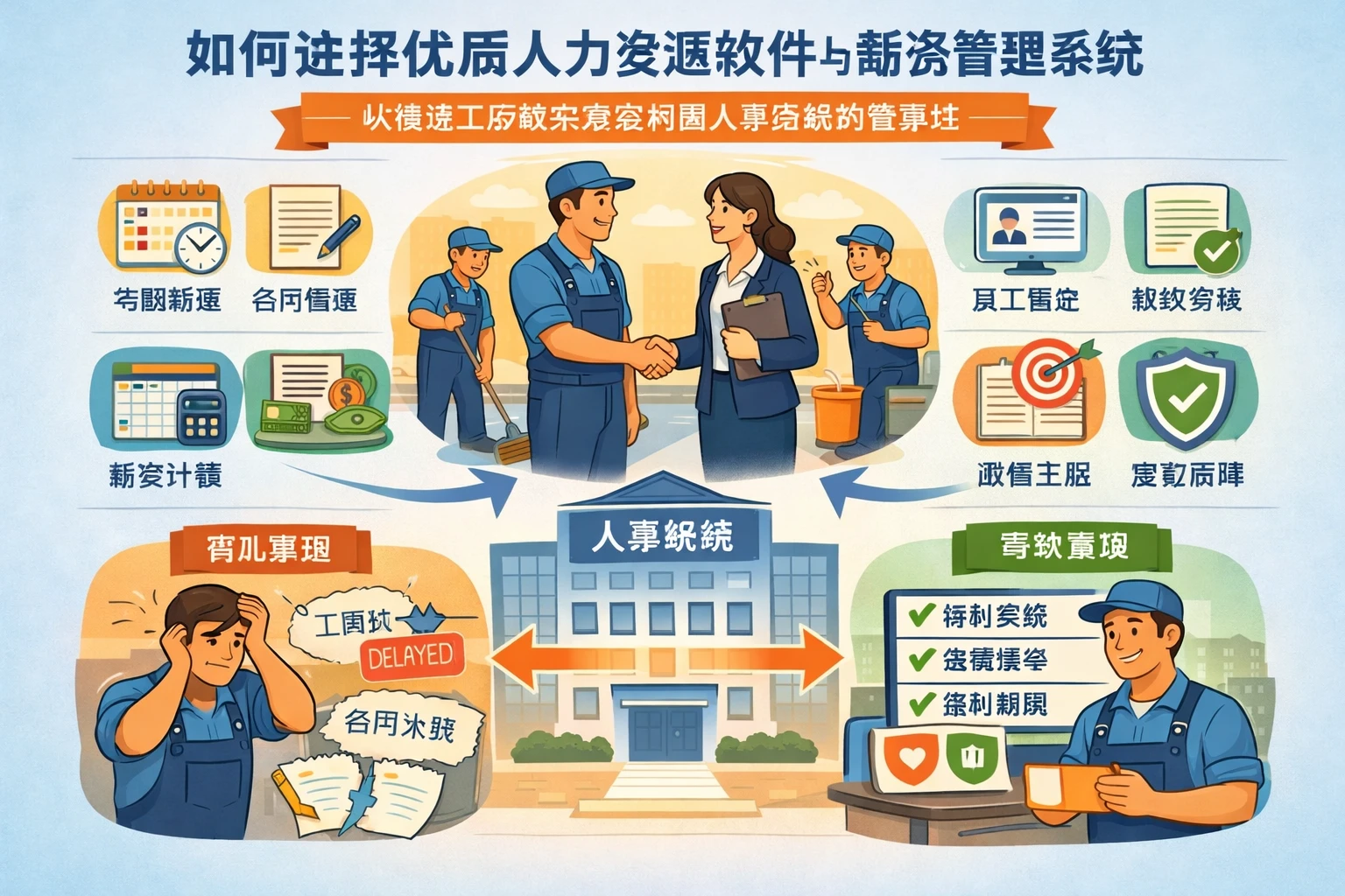 如何选择优质人力资源软件与薪资管理系统：从清洁工劳动关系案例看人事系统的重要性