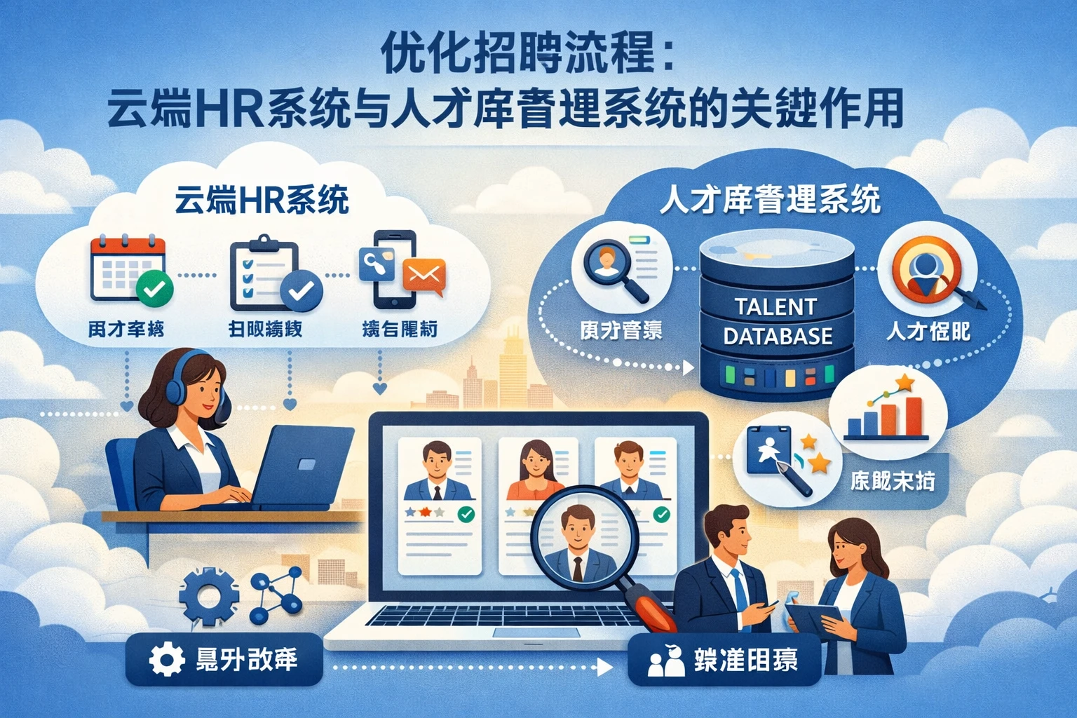 优化招聘流程：云端HR系统与人才库管理系统的关键作用