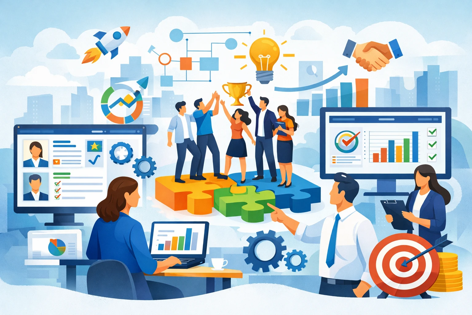 优化人事管理软件与绩效管理系统，构建和谐高效团队