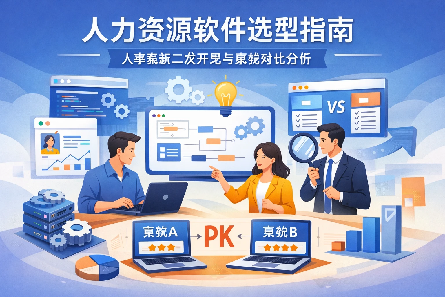人力资源软件选型指南：人事系统二次开发与系统对比分析