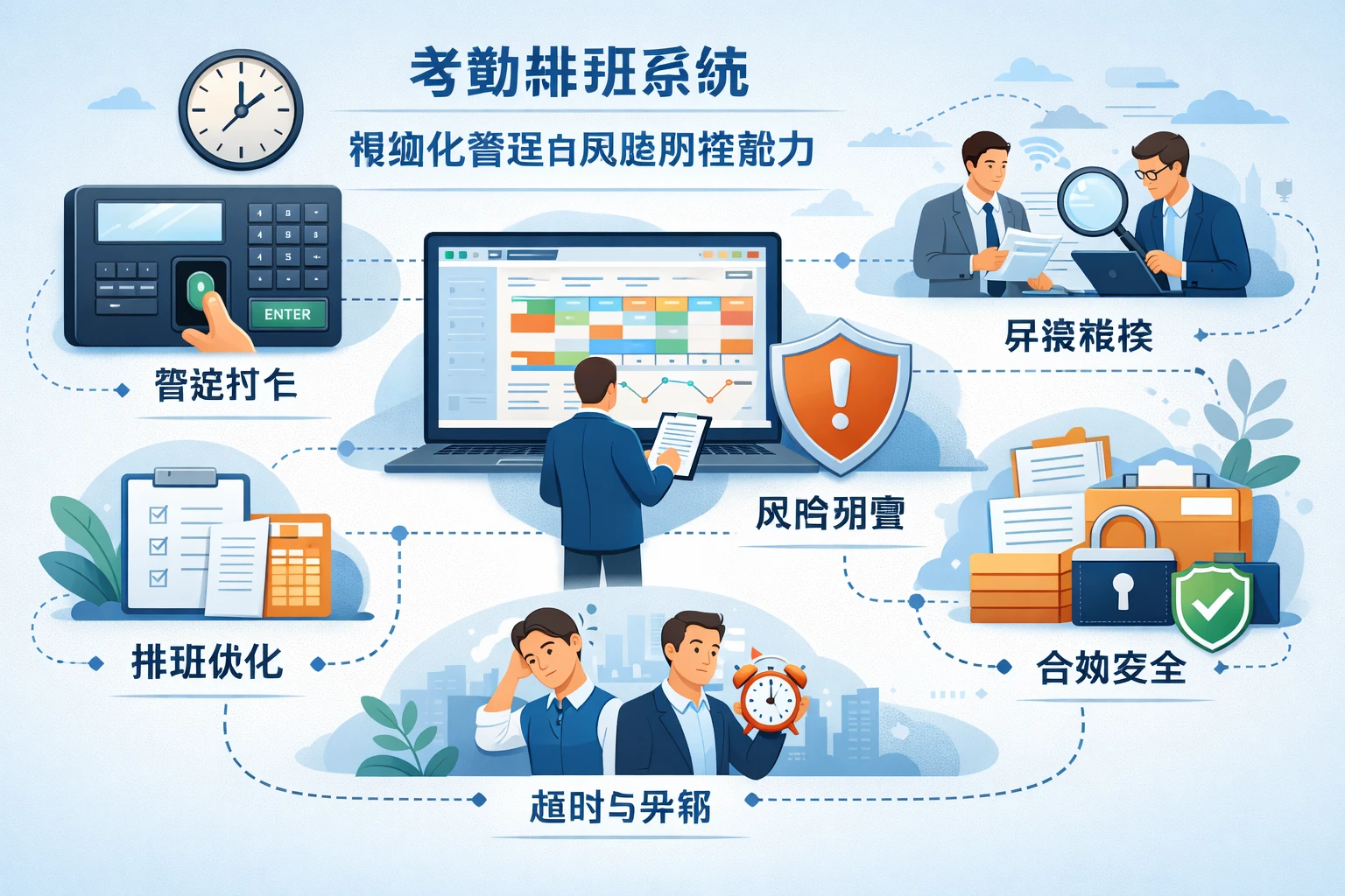 考勤排班系统的精细化管理和风险防控能力