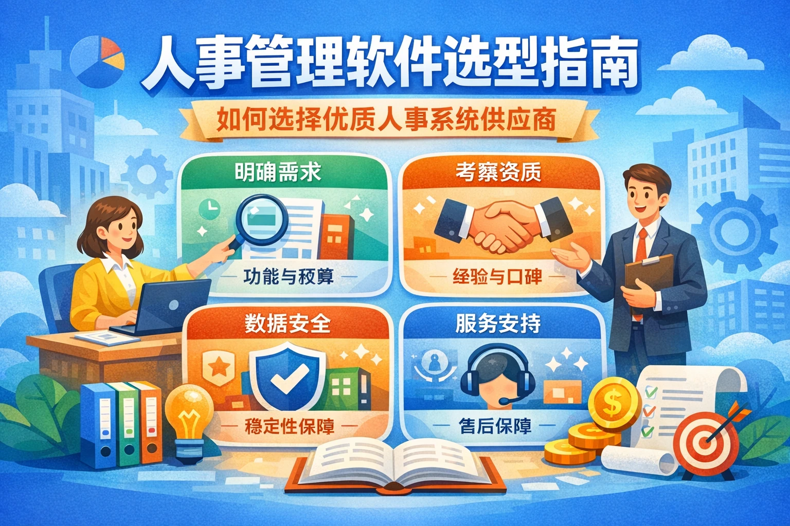 人事管理软件选型指南：如何选择优质人事系统供应商