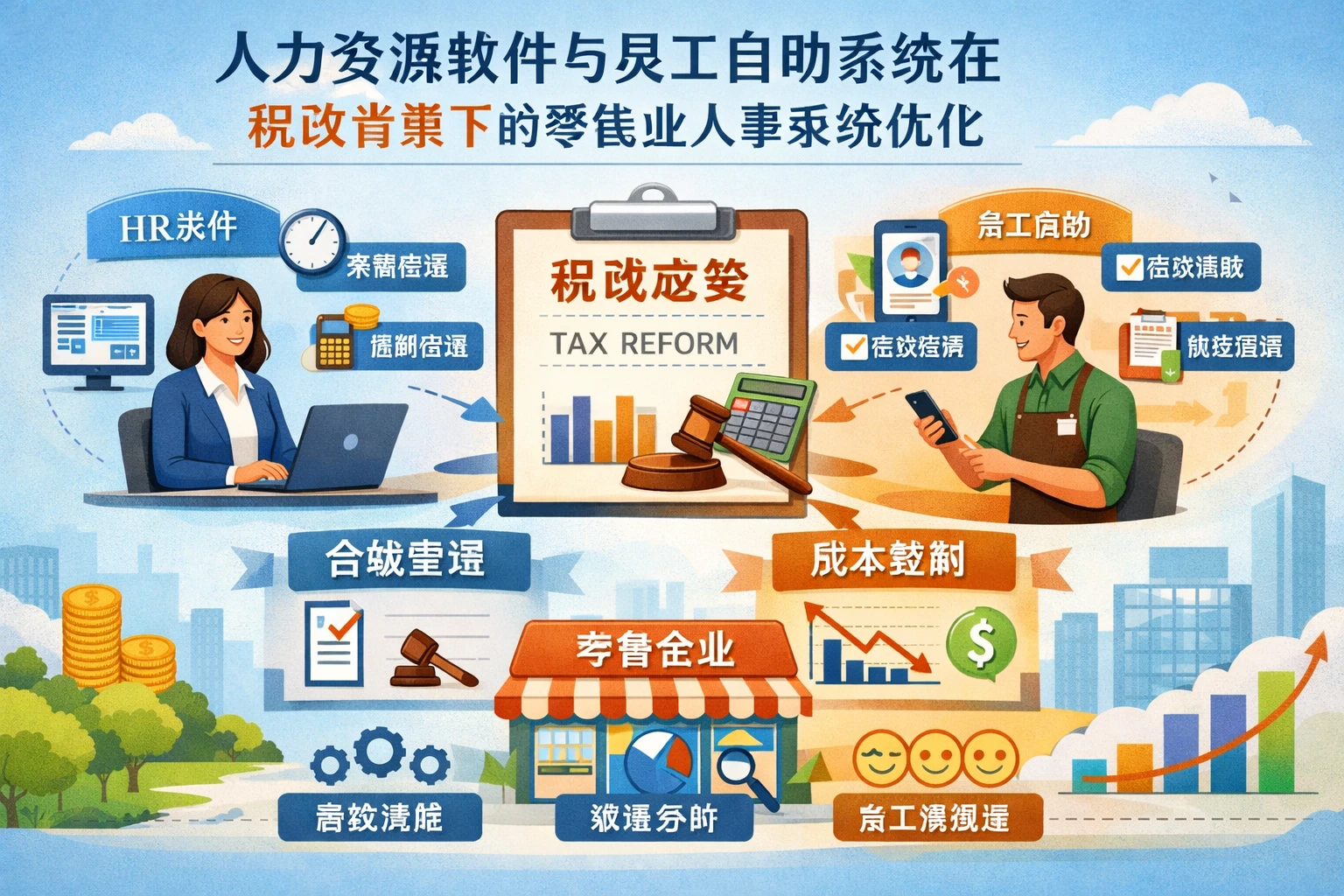 人力资源软件与员工自助系统在税改背景下的零售业人事系统优化