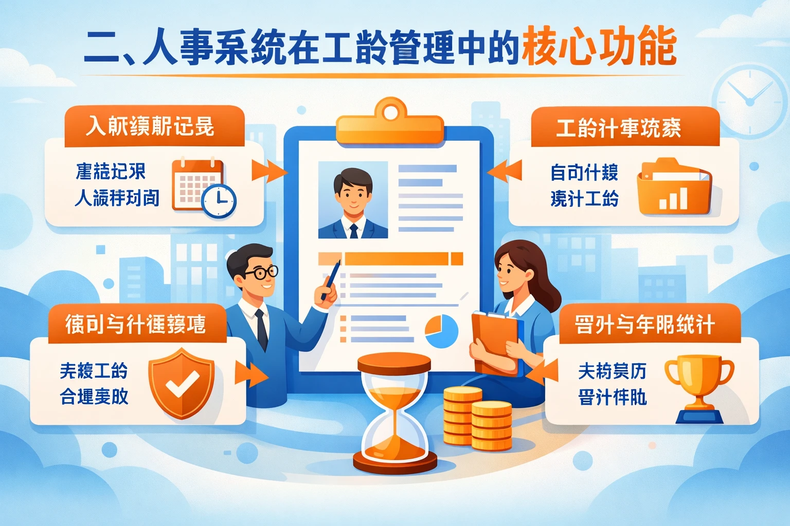 二、人事系统在工龄管理中的核心功能