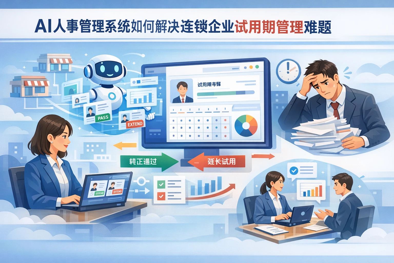 AI人事管理系统如何解决连锁企业试用期管理难题