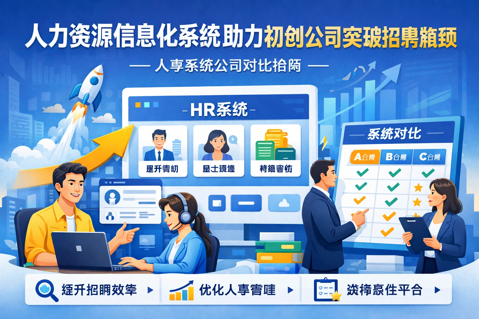人力资源信息化系统助力初创公司突破招聘瓶颈 - 人事系统公司对比指南