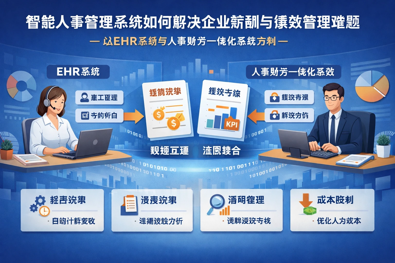 智能人事管理系统如何解决企业薪酬与绩效管理难题——以EHR系统与人事财务一体化系统为例
