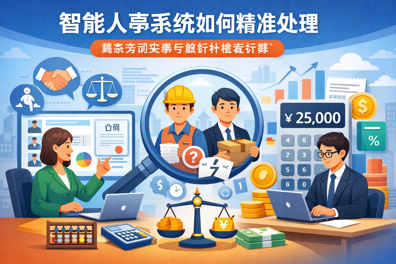 智能人事系统如何精准处理复杂劳动关系与经济补偿金计算
