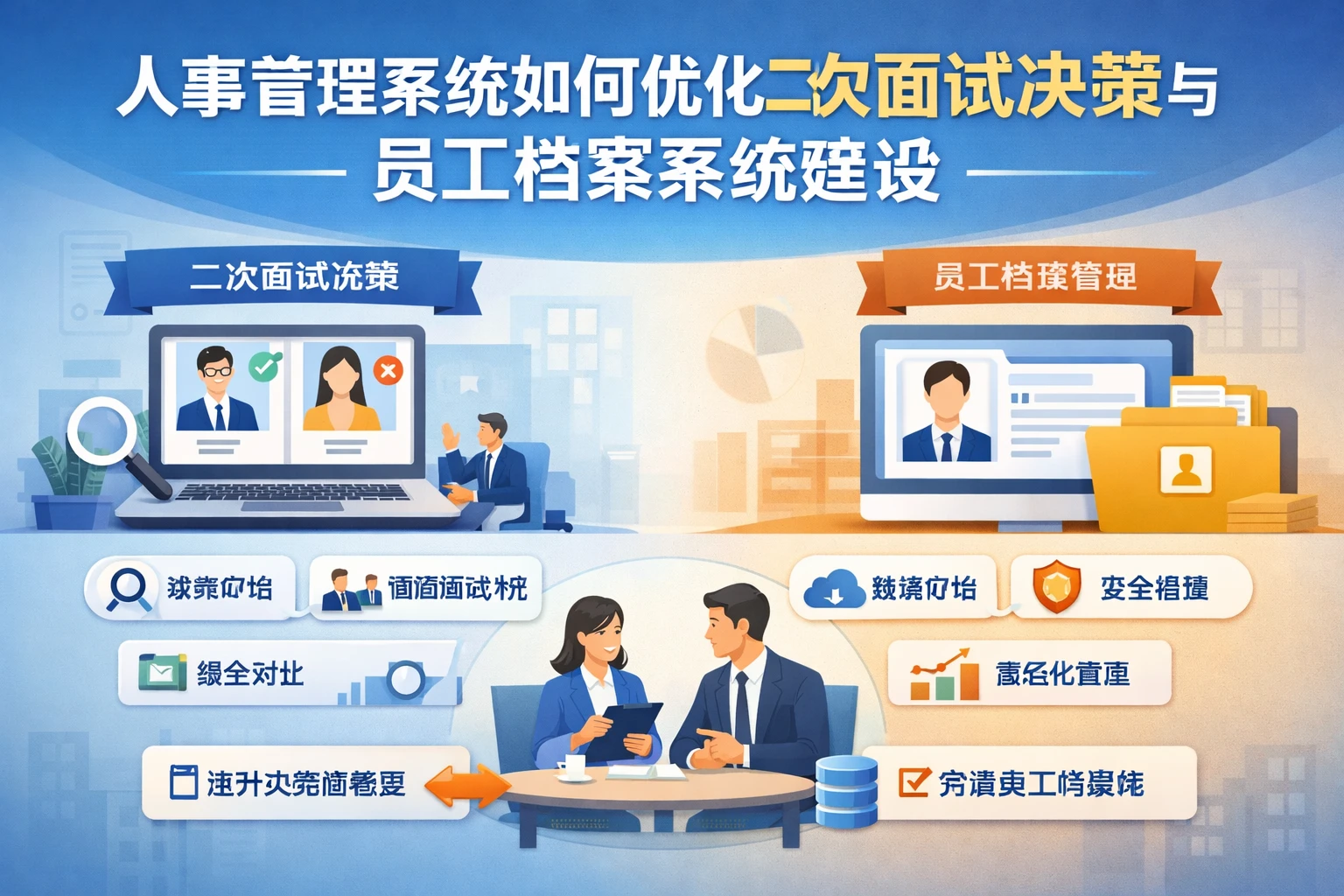 人事管理系统如何优化二次面试决策与员工档案系统建设