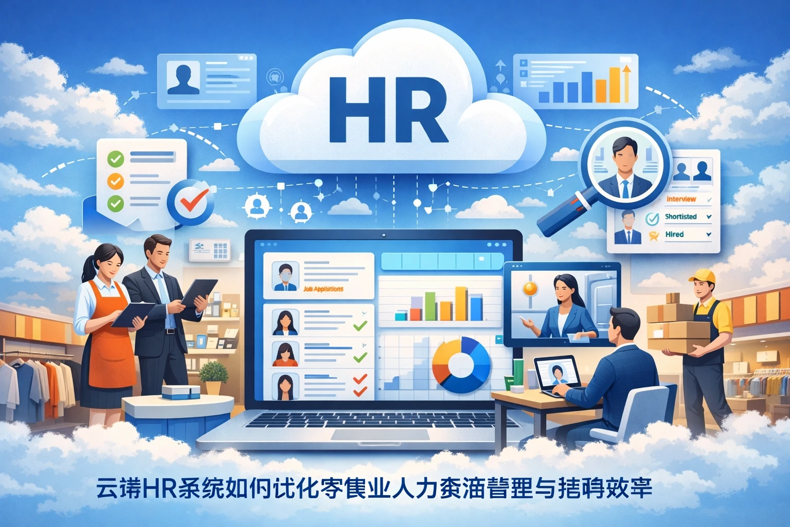 云端HR系统如何优化零售业人力资源管理与招聘效率
