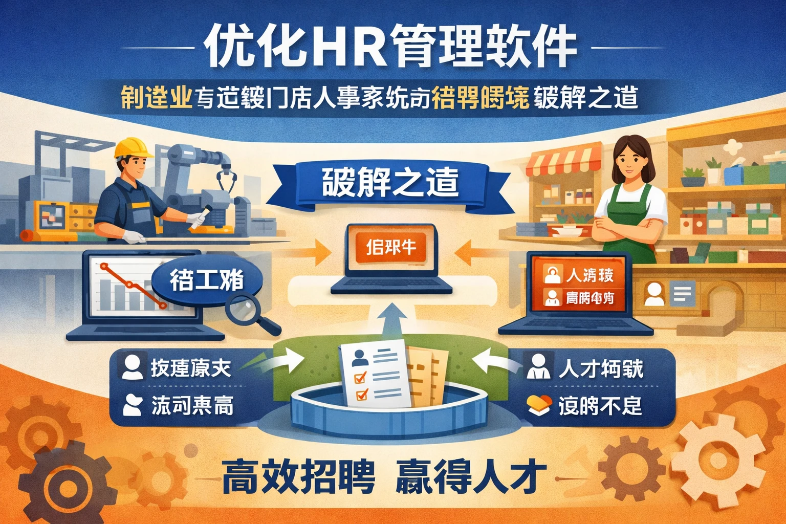 优化HR管理软件：制造业与连锁门店人事系统的招聘困境破解之道