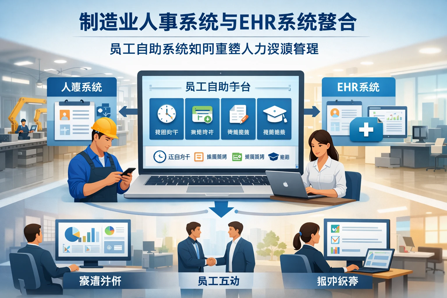制造业人事系统与EHR系统整合:员工自助系统如何重塑人力资源管理