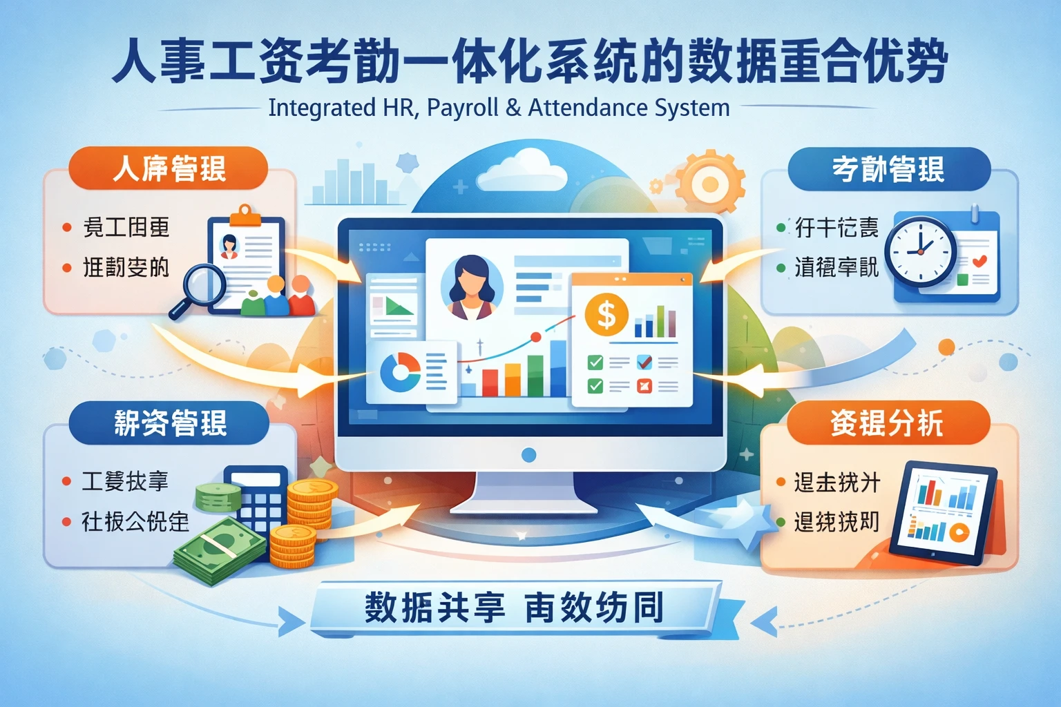 人事工资考勤一体化系统的数据整合优势